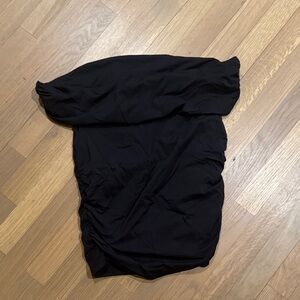 Elegant Black Off-Shoulder Modal Top